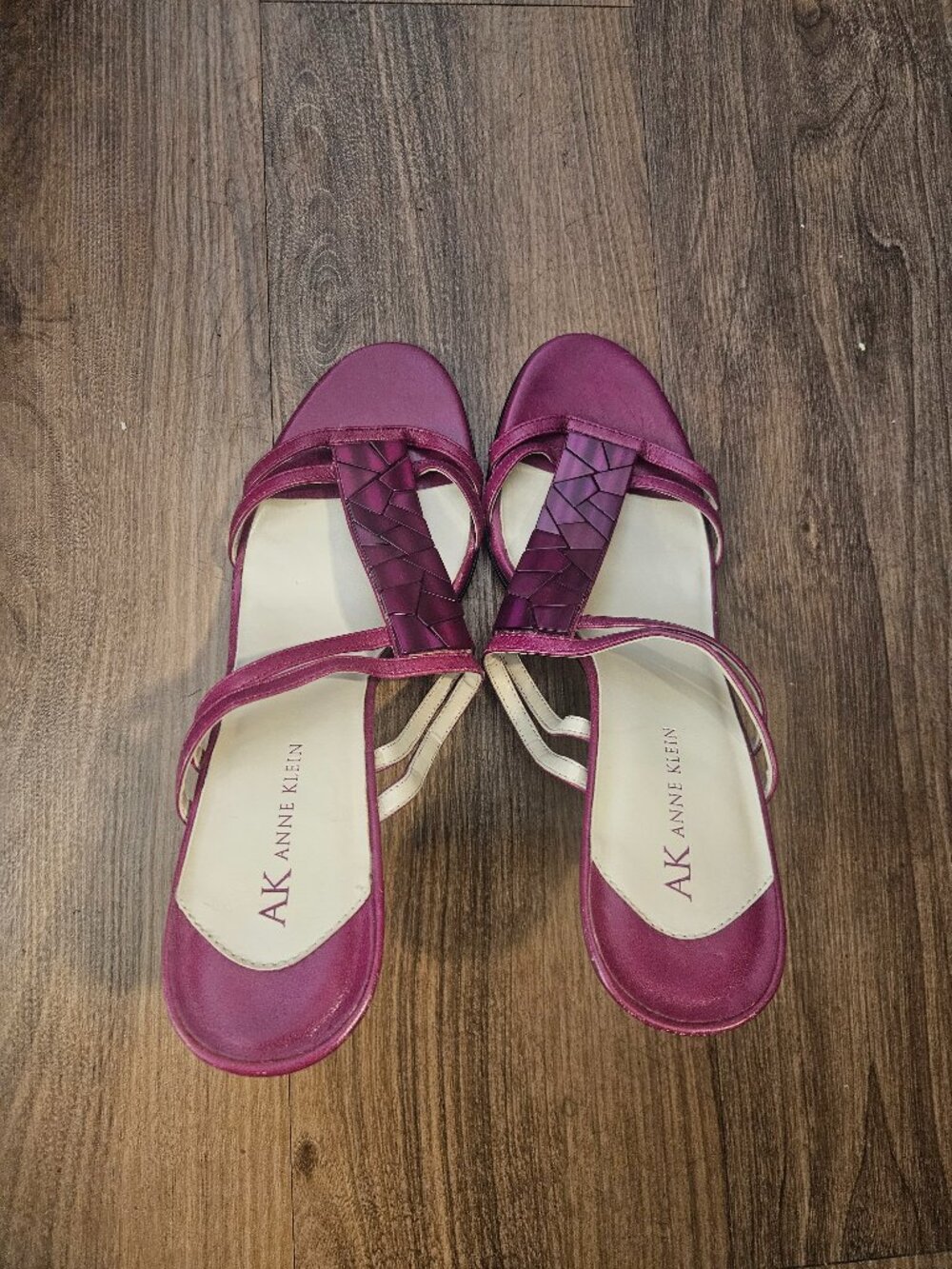 Anne Klein Purple Heel Sandals Women's Size 8.5M